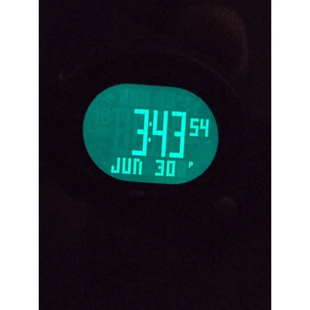 Nike Bowerman WR0080 Triax 10 Lap Digital Mens Watch 100M Gray Y2K New Battery